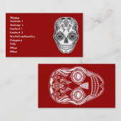 Dia de los Muertos Die Meisjesschedel Visitekaartje (Voorkant / Achterkant)