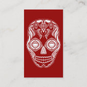 Dia de los Muertos Die Meisjesschedel Visitekaartje (Achterkant)