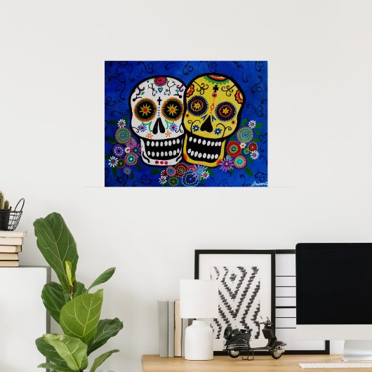 Dia de los muertos DOD Poster (Thuiskantoor)