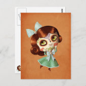 Dia de Los Muertos Doll Briefkaart (Voorkant / Achterkant)
