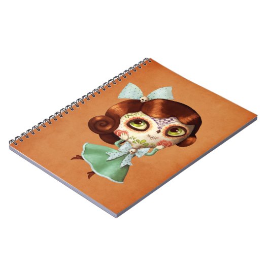 Dia de Los Muertos  Doll Notitieboek (Linkerzijde)