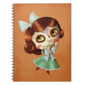 Dia de Los Muertos  Doll Notitieboek (Voorkant)