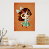 Dia de Los Muertos  Doll Poster (Keuken)