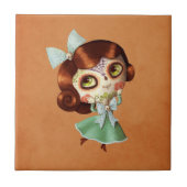 Dia de Los Muertos  Doll Tegeltje (Voorkant)
