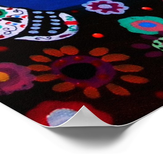 Dia de los Muertos door Prisarts Poster (Hoek)