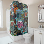 Dia De Los Muertos Douchegordijn (In situ)