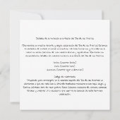 "Dia de los Muertos", Familie Herdenking Fiesta Kaart (Achterkant)