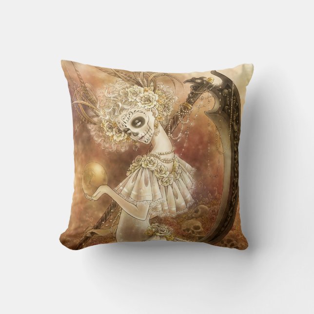 Dia de los Muertos Fantasy Pillow Kussen (Voorkant)