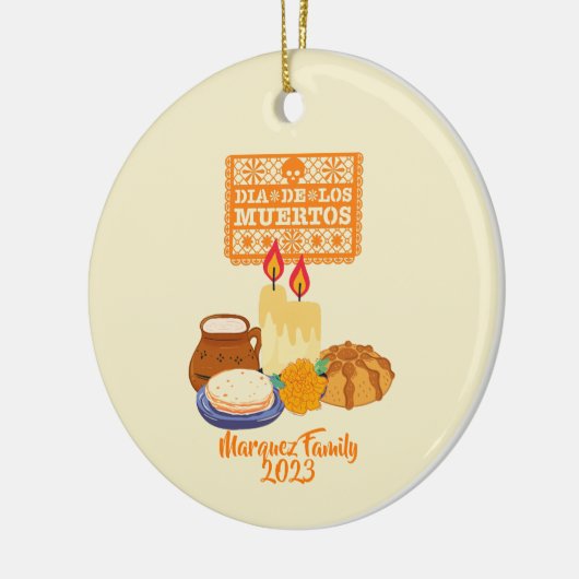  Dia De Los Muertos feest Keramisch Ornament (Links)