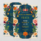 💀🎉Dia de los Muertos Feest Na het Leven Kaart (Voorkant / Achterkant)