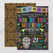 Dia De Los Muertos Feest Uitnodiging (Voorkant / Achterkant)