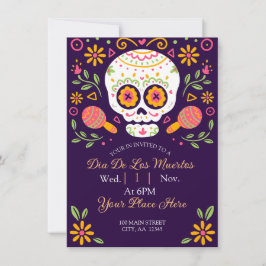 Dia De Los Muertos Feestdagenkaart