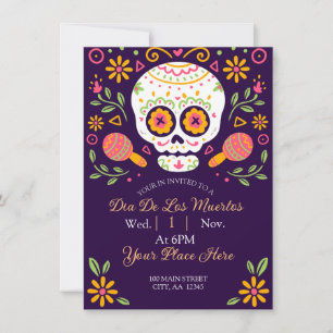 Dia De Los Muertos Feestdagenkaart