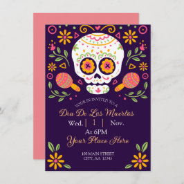 Dia De Los Muertos Feestdagenkaart
