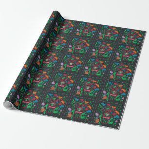 Dia de los Muertos: Feestelijke Kaart Set Cadeaupapier