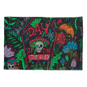 Dia de los Muertos: Feestelijke Kaart Set Kussensloop (Achterkant)