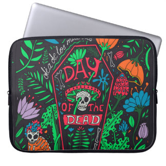 Dia de los Muertos: Feestelijke Kaart Set Laptop Sleeve