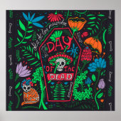 Dia de los Muertos: Feestelijke Kaart Set Poster (Voorkant)