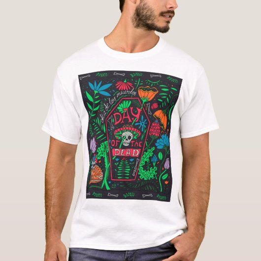 Dia de los Muertos: Feestelijke Kaart Set T-shirt (Voorkant)