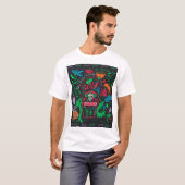Dia de los Muertos: Feestelijke Kaart Set T-shirt (Voorkant volledig)