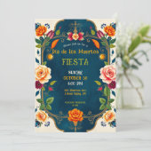 💀🎉Dia de los Muertos Fiesta Afterlife Kaart (Staand voorkant)