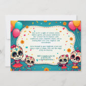 💀 Dia de los Muertos Fiesta om te onthouden Kaart (Achterkant)