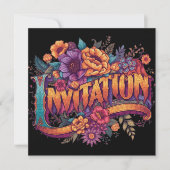Dia de los Muertos Floral Kaart (Voorkant)