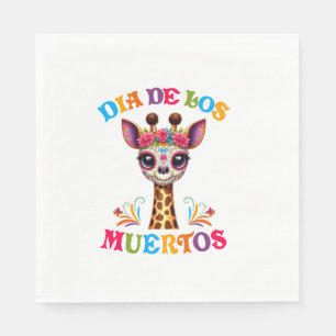 Dia de los Muertos Floral Skull Giraffe Mexican Zo Servet
