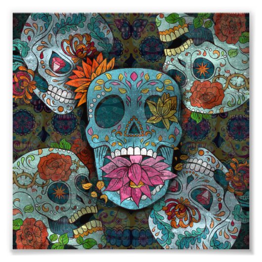 Dia De Los Muertos Foto Afdruk (Voorkant)