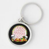 Dia de los Muertos Foto Lijst Sleutelhanger (Voorkant)