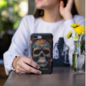 Dia de los Muertos geschilderde schedel aanpasbaar Case-Mate iPhone Case