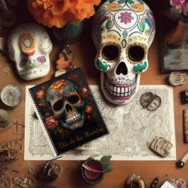 Dia de los Muertos geschilderde schedel aanpasbaar Planner