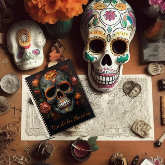 Dia de los Muertos geschilderde schedel aanpasbaar Planner