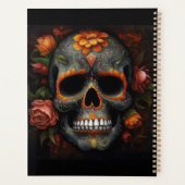 Dia de los Muertos geschilderde schedel aanpasbaar Planner (Achterkant)