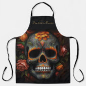 Dia de los Muertos geschilderde schedel aanpasbaar Schort (Voorkant)