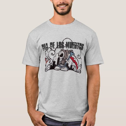 Dia De los muertos graffiti T-shirt (Voorkant)