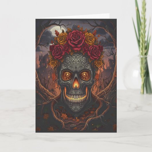 Día de los Muertos Greeting Card – Halloween Card Kaart (Voorkant)