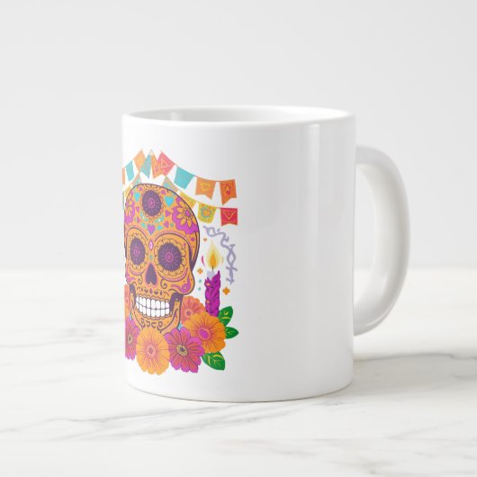 Dia de los Muertos Grote Koffiekop (Voorkant rechts)