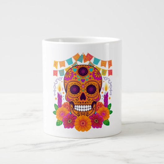 Dia de los Muertos Grote Koffiekop (Voorkant)