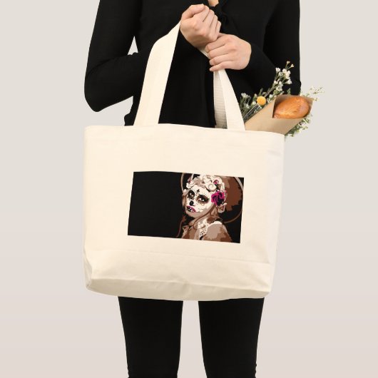 dia de los muertos grote tote bag (Voorkant (product))