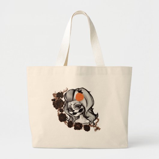 Dia de los muertos grote tote bag (Voorkant)