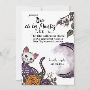 Dia de los Muertos Halloween-feest Kaart