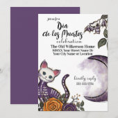 Dia de los Muertos Halloween Party Kaart (Voorkant / Achterkant)