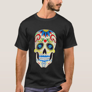 Dia De Los Muertos Halloween Suiker Schedel Dia De T-shirt