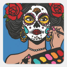 Dia de los Muertos Hand getrokken Catrina