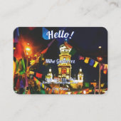 Dia de Los Muertos Hello PV-190130 QR Calling Card Contactkaartje (Voorkant)