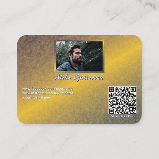 Dia de Los Muertos Hello PV-190130 QR Calling Card Contactkaartje (Achterkant)