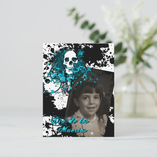 Dia de los Muertos herdenkingsfeest Briefkaart (Staand voorkant)