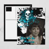 Dia de los Muertos herdenkingsfeest Briefkaart (Voorkant / Achterkant)