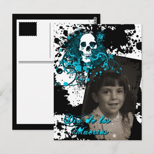 Dia de los Muertos herdenkingsfeest Briefkaart (Voorkant / Achterkant)